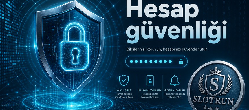 Slotrun hesap koruma ve güvenlik rehberi görseli