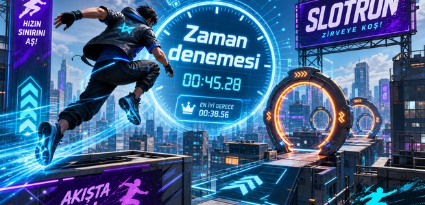 Slotrun parkur ve zaman denemesi modu görseli